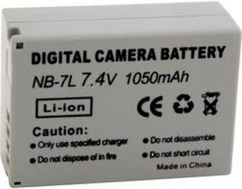 Náhradní baterie pro kamery Conrad Energy NB-7L, 7,4 V, 700 mAh