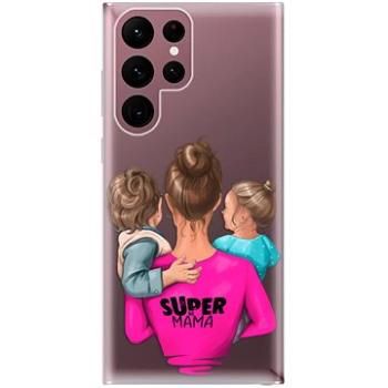 iSaprio Super Mama - Boy and Girl pro Samsung Galaxy S22 Ultra 5G (smboygirl-TPU3-S22U-5G)