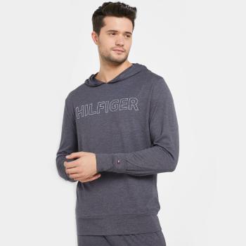 Tommy Hilfiger pánské šedé tričko s kapucí - XL (416)