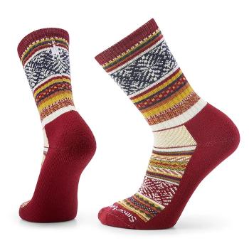 Smartwool EVERYDAYC FAIR ISLE SWEATER CREW tibetan red Velikost: L ponožky