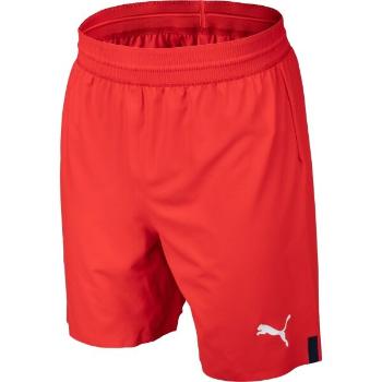 Puma SKS Shorts Promo 22/23 Pánské fotbalové šortky, červená, velikost XS