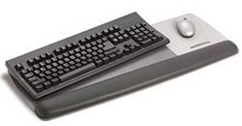 3M WR422LE Keyboard+Mouse 7000081614 gelová opěrka pod zápěstí černá, šedá