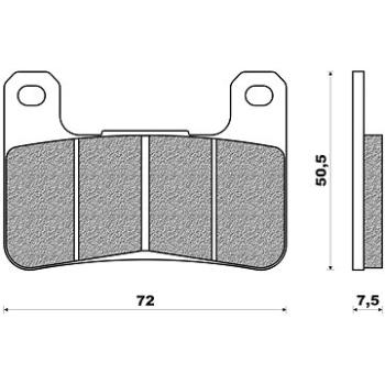 NEWFREN brzdové destičky (směs ROAD TOURING SINTERED) (2ks) M502-525 (M502-525)