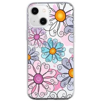 TopQ iPhone 13 mini silikon Colorful Daisy 64703 (Sun-64703)
