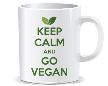 Hrnek Premium Keep calm and Go Vegan