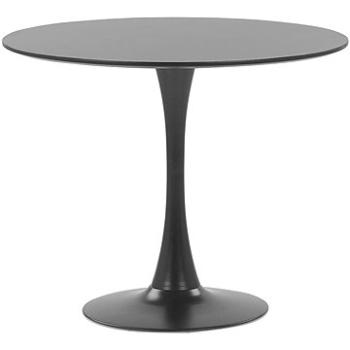 Kulatý jídelní stůl  90 cm černý BOCA, 198753 (beliani_198753)