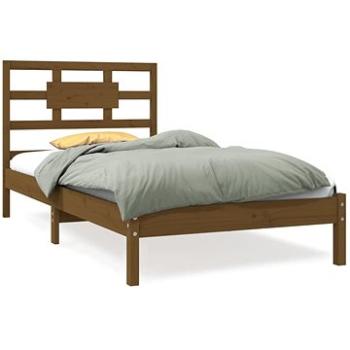 Rám postele medově hnědý masivní dřevo 90 × 200 cm, 3105653 (3105653)