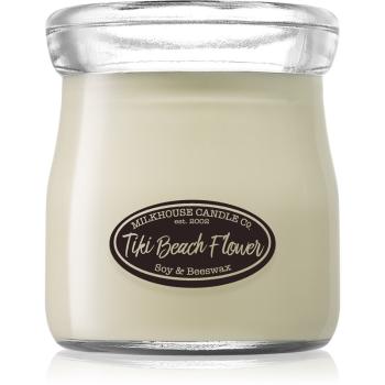 Milkhouse Candle Co. Creamery Tiki Beach Flower vonná svíčka Cream Jar 142 g