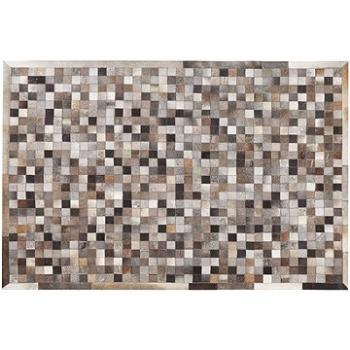 Kožený patchworkový koberec 160 x 230 cm vícebarevný ARMUTLU, 222369 (beliani_222369)