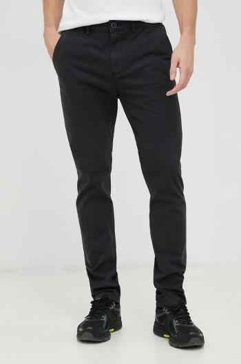 Kalhoty Napapijri pánské, černá barva, jednoduché