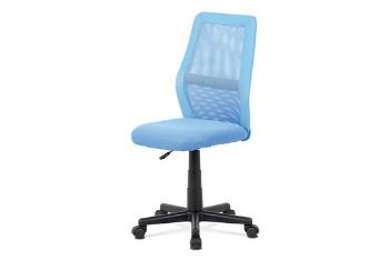 Autronic KA-V101 BLUE Kancelářská židle, modrá MESH + ekokůže, výšk. nast., kříž plast černý