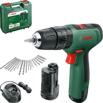 Bosch Aku příklepový šroubovák EasyImpact 1200 (2x1,5 Ah) + sada příslušenství (0.603.9D3.105)