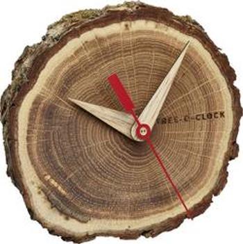 Quartz stolní hodiny TFA Dostmann Tree-o-Clock 60.1028.08, dub