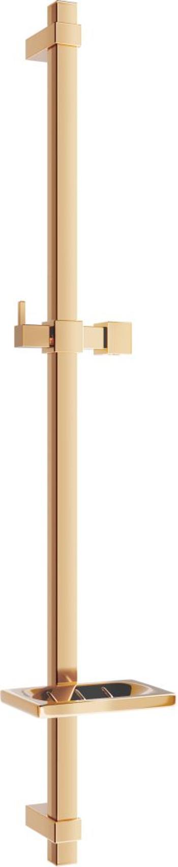 MEXEN DQ Posuvný držák sprchy s mýdlenkou, 80 cm, růžové zlato 79381-60