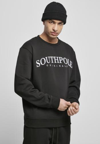 Southpole Script 3D Embroidery Crew black - XXL