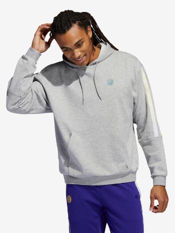 adidas Performance Hoodie Mikina Šedá