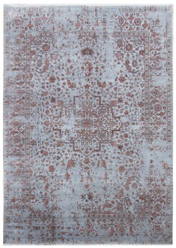 Diamond Carpets koberce Ručně vázaný kusový koberec Diamond DC-SIRAPI Silver/copper - 245x305 cm Šedá