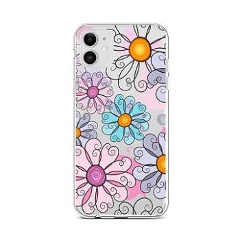 TopQ iPhone 12 silikon Colorful Daisy 55314 (Sun-55314)