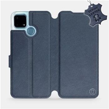 Kožené flip pouzdro na mobil Realme 7i - Modré -  Blue Leather (5903516588176)