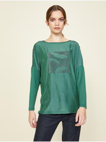 Zelené dámské tričko s potiskem ZOOT.lab Rozy