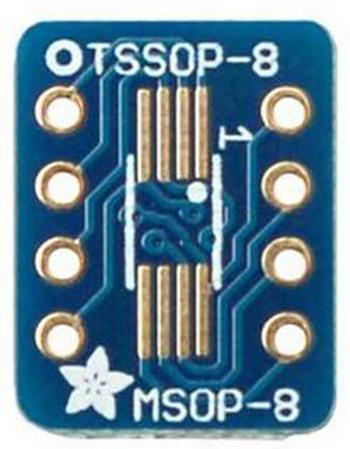 Rozšiřující deska (neosazená) Adafruit SMT Breakout PCB for SOIC-8, MSOP-8 or TSSOP-8, 6 ks