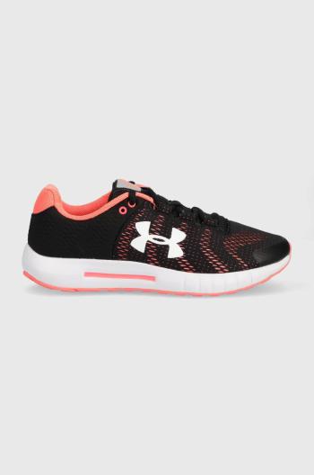 Běžecké boty Under Armour Micro G Pursuit BP černá barva, na plochém podpatku, 3021969-601