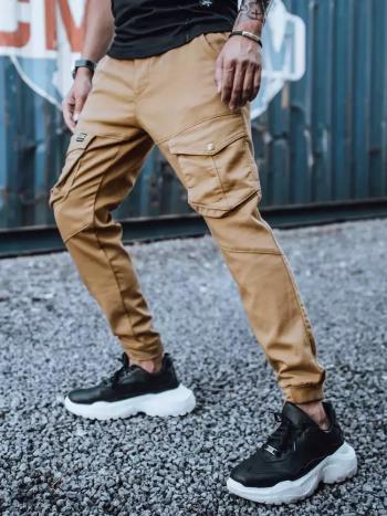 Hnědé pánské kalhoty s kapsami UX3297 Velikost: L