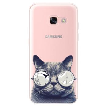 Odolné silikonové pouzdro iSaprio - Crazy Cat 01 - Samsung Galaxy A3 2017