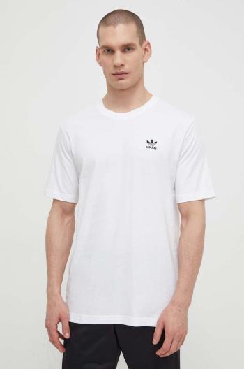 Bavlněné tričko adidas Originals Essential Tee bílá barva, s potiskem, IR9691