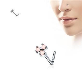 Šperky4U Zahnutý piercing do nosu - N0081-P