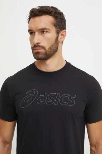 Tréninkové tričko Asics černá barva, s potiskem, 2031E188