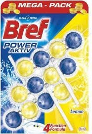 WC závěs kuličky Bref Power Aktiv Lemon 3x50g