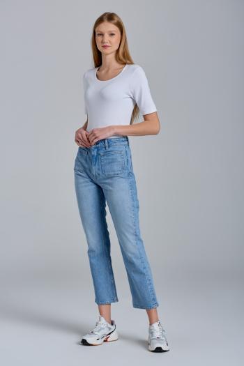 DŽÍNY GANT D1. CROPPED FLARE JEANS modrá 29