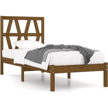 Rám postele medově hnědý masivní borovice 75×190cm Small Single, 3103961 (3103961)