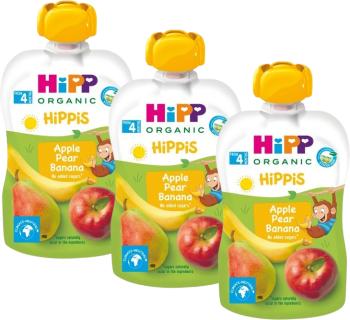 HiPP BIO Hippis 100% ovoce Jablko-Hruška-Banán 3 x 100 g