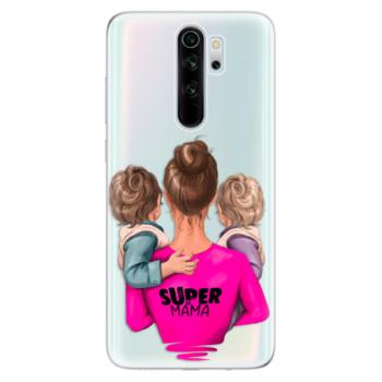 Odolné silikonové pouzdro iSaprio - Super Mama - Two Boys - Xiaomi Redmi Note 8 Pro