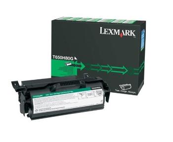 Lexmark originální toner T650H80G, black, 25000str., high capacity, Lexmark T650