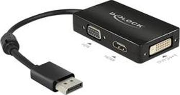 DisplayPort / VGA / HDMI / DVI adaptér Delock 62656, černá