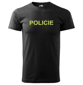 Tričko Policie - nápis (Velikost: 2XL, Typ: pro muže)