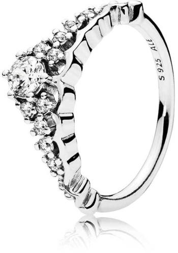 Pandora Třpytivý stříbrný prsten Diadém 196226CZ 54 mm