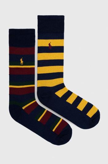 Ponožky Polo Ralph Lauren 2-pack pánské, žlutá barva