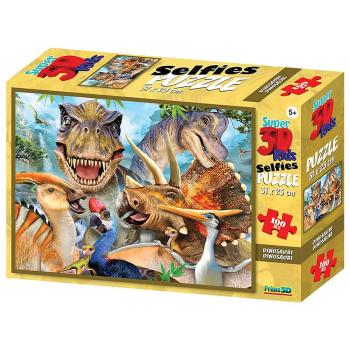 Puzzle 3D 100 dílků Dino selfie