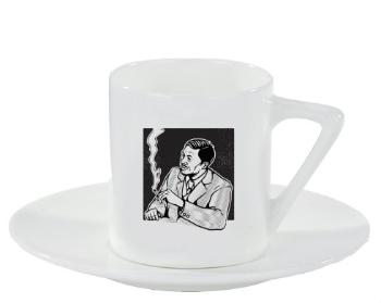 Espresso hrnek s podšálkem 100ml Business man