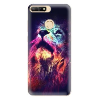 Odolné silikonové pouzdro iSaprio - Lion in Colors - Huawei Y6 Prime 2018