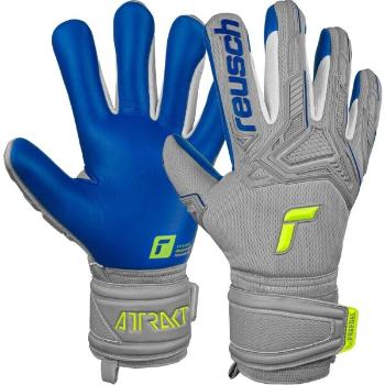 Reusch ATTRAKT FREEGEL SILVER Pánské brankářské rukavice, šedá, velikost 8