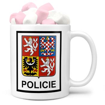 Hrnek Policejní erb (Náplň hrníčku: Marshmallow)