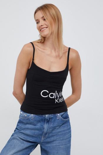 Top Calvin Klein Jeans dámský, černá barva