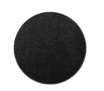 Vopi koberce Eton 78 černý koberec kulatý - 300x300 (průměr) kruh cm Černá