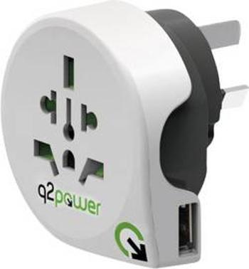 Cestovní adaptér Q2 Power Welt nach Australien/China mit USB 1.100170