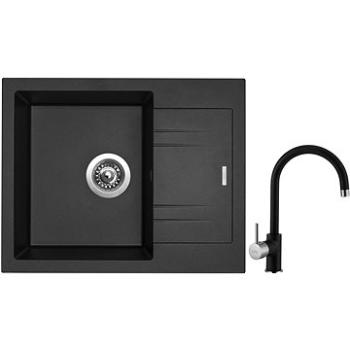 SINKS LINEA 600 N Metalblack + SINKS VITALIA GR (LI60074NVIGR74)